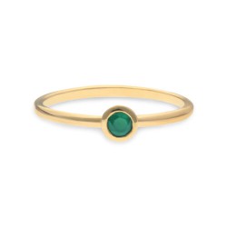 Swing Jewels Geboortesteen Ring Geelgoud Mei Smaragd MAAT 17 - 49395