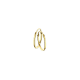 Gouden oorringen vierkante buis 12mm - 49422