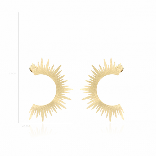 LOTT Gioielli CLASSIC OORBELLEN SUN L Goudkleurig 5,5cm - 49408