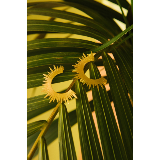 LOTT Gioielli CLASSIC OORBELLEN SUN L Goudkleurig 5,5cm - 49408