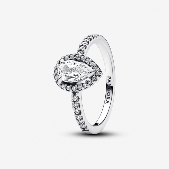 Pandora Zilveren ring met zirkonia kubieke 192835C01-54 maat 17 - 53870
