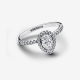 Pandora Zilveren ring met zirkonia kubieke 192835C01-54 maat 17 - 53870