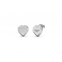 Guess Jewellery fine heart” Earrings Zilverkleur MAAT 1cm - 49468