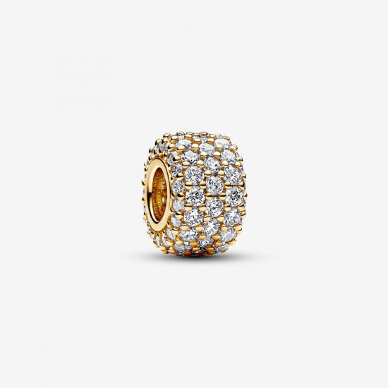 pandora Sprankelend Pavé Drie Rijen Bedel 762820C01 - 53903