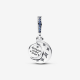 Pandora Halve maan zilver bungelen met koningsblauw, blauw kristal en glinsterend blauw email 792979C01 - 53922