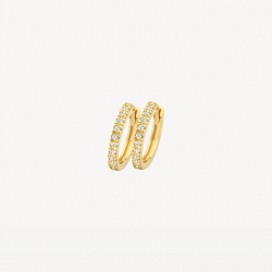 BLUSH 14krt geelgouden creolen met zirkonia 7307YZI - 53989