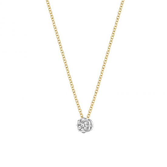 Blush Collier 14k Geel en Wit Goud met Diamant 0.05 MAAT 42cm 3602BDI - 49519