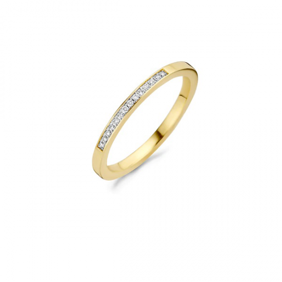 Blush Diamonds ring 14k Geel en Wit Goud met Diamant 0,06crt MAAT 17 1630BDI/54 - 49513