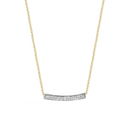 Blush Collier 14k Geel en Wit Goud met Diamant 0.06 MAAT 42cm 3605BDI - 49518