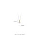 Blush Hanger 14k Geel en Wit Goud met Diamant 0.05crt MAAT 2,9mm 6600BDI - 49521