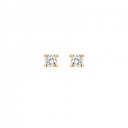 Blush Oorbellen 14k Geel goud met Diamant 2X0.03 MAAT 2,3mm 7601YDI - 49516