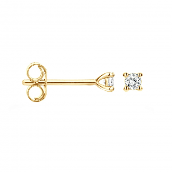 Blush Oorbellen 14k Geel goud met Diamant 2X0.03 MAAT 2,3mm 7601YDI - 49516