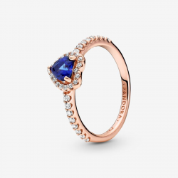 Pandora Glinsterende Verhoogde Hartring maat 17.5 188421C01-56 - 54060