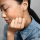 Pandora Glinsterende Verhoogde Hartring maat 17.5 188421C01-56 - 54060