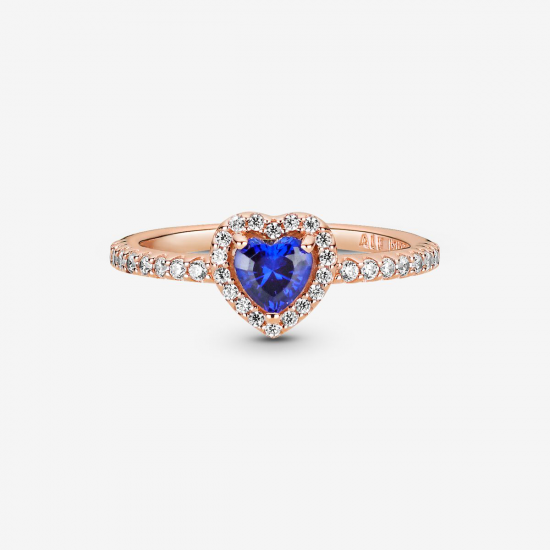 Pandora Glinsterende Verhoogde Hartring maat 17.5 188421C01-56 - 54060