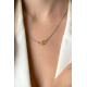 ZINZI Collier goudkleuring met twee hartjes in elkaar ZIC2513G - 54139