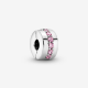 PANDORA Pink Sparkling Row Clip Bedel - 54234