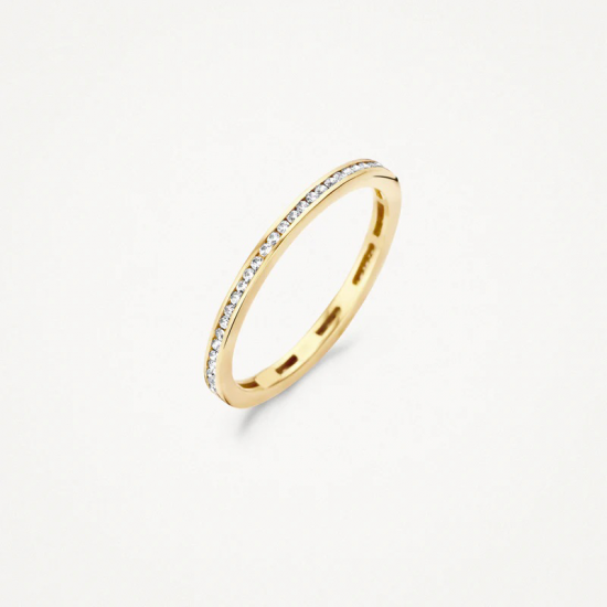 Blush Ring 1138YZI - 14k Geel Goud met Zirkonia MAAT 17 - 54240