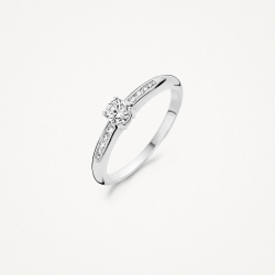 Blush Ring 1155WZI - 14k Witgoud met Zirkonia - 54341