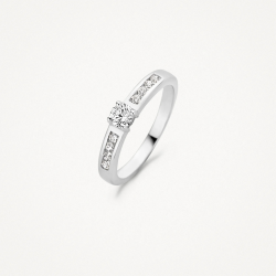 Blush Ring 1125WZI - 14k Witgoud met Zirkonia MAAT 17 - 54342