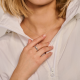 Blush Ring 1125WZI - 14k Witgoud met Zirkonia MAAT 17 - 54342