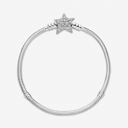 Pandora Pandora Moments Snake Chain Armband met Asymmetrische Ster Sluiting MAAT 19 - 54353