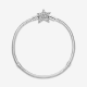 Pandora Pandora Moments Snake Chain Armband met Asymmetrische Ster Sluiting MAAT 19 - 54353