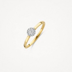 Blush Diamonds ring bicolor 0.15 crt 1648BDI/54 MAAT 17 - 54397