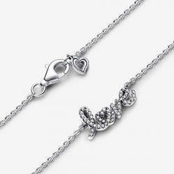 Sprankelende halsketting love handgeschreven maat 45CM - 54439
