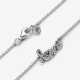 Sprankelende halsketting love handgeschreven maat 45CM - 54439