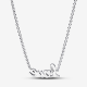 Sprankelende halsketting love handgeschreven maat 45CM - 54439