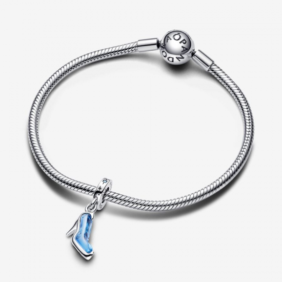 Pandora Disney Assepoester glazen muiltje hangende bedel 793071C01 - 54467