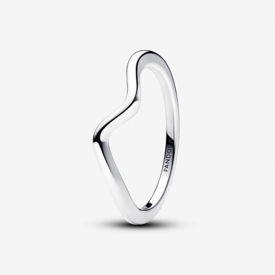 Pandora Gepolijste golvende ring maat 17 193095C00-54 - 54460