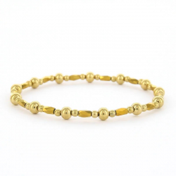 Kalli Kalli ALINA 0200013, SCHAKELARMBAND, ELASTIEK, KRAAL, GOUD, 5MM - 54497