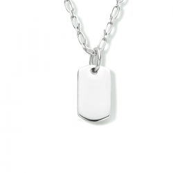 zilveren graveercollier 41 + 4 cm - 54526