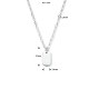 zilveren graveercollier 41 + 4 cm - 54526