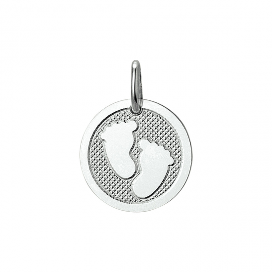 Zilveren bede baby voetjes 1021015 - 54533