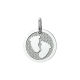 Zilveren bede baby voetjes 1021015 - 54533