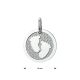 Zilveren bede baby voetjes 1021015 - 54533