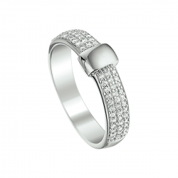 Zilveren ring met zirkonia maat 17.1/4 - 54546