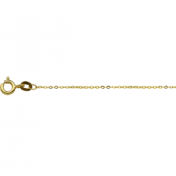 Geelgouden collier anker plat 1,0 mm 41 - 43 - 45 cm - 49790