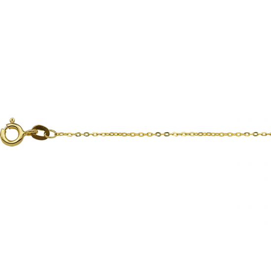 Geelgouden collier anker plat 1,0 mm 41 - 43 - 45 cm - 49790