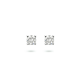 Witgouden oorknoppen diamant (2x 0.10crt) H SI 3mm. - 49799