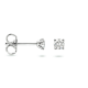 Witgouden oorknoppen diamant (2x 0.10crt) H SI 3mm. - 49799