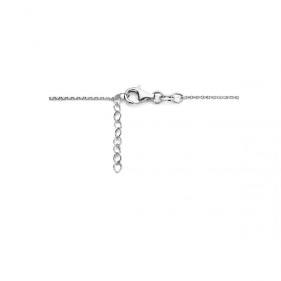 Zilveren collier parel 1,1 mm 45 cm. - 49807