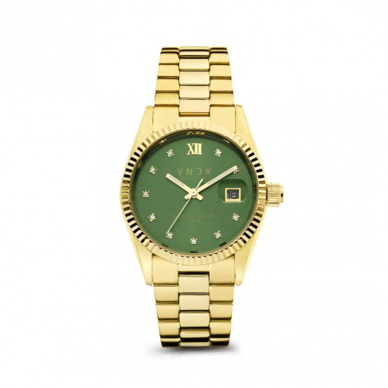 VNDX Amsterdam horloge Dare Devil M Gold Green 36mm - 49859