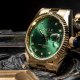VNDX Amsterdam horloge Dare Devil Medium Goud Groen - 49859