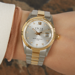 VNDX Amsterdam horloge Dare Devil M Gold Silver 36mm - 49860