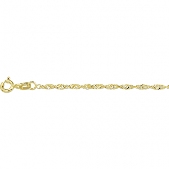 14krt geelgouden armband singapore 1,8 mm - 54864