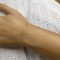14krt geelgouden armband plaatjes 1,5 mm 16 - 17 - 18 cm - 54865